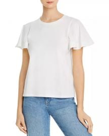 Joie Aeowin Flutter-Sleeve Tee Women - Bloomingdale s at Bloomingdales